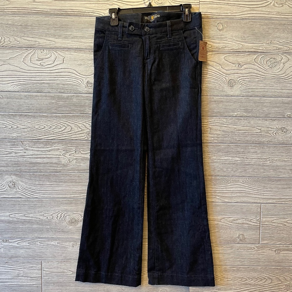 LUCKY BRAND Wide Leg Trouser Jeans Dark Blue Size 4 / 27